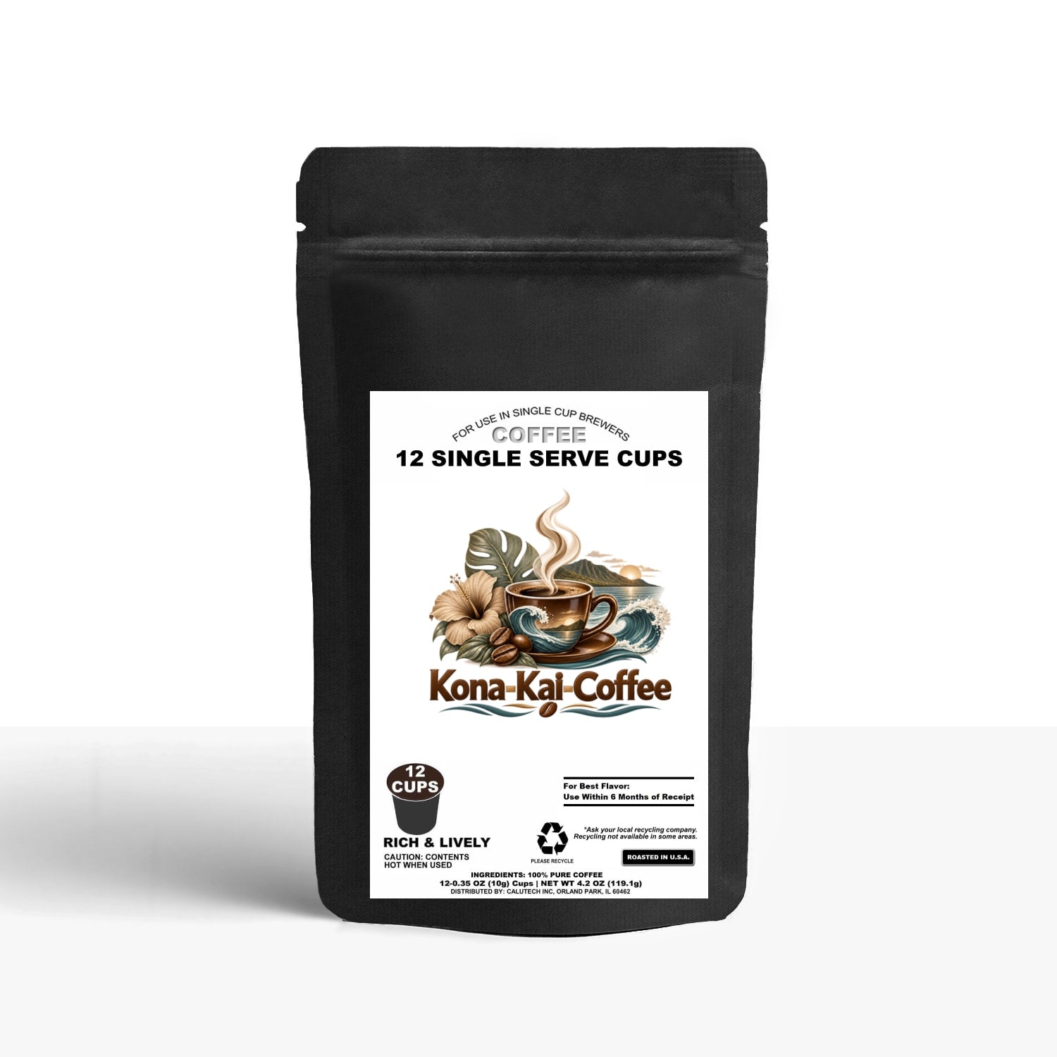 12 Pack Single Serve Coffee Capsules